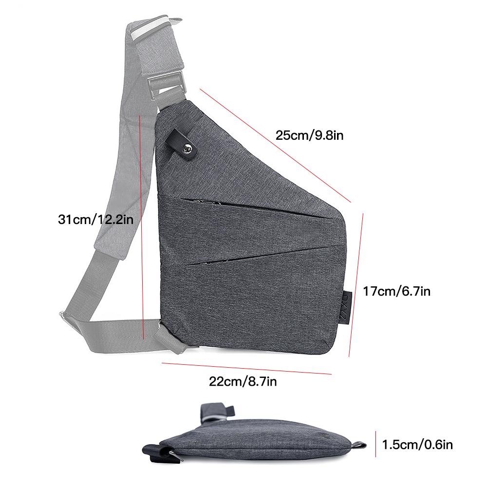 Túi Đeo Chéo Không Thấm Nước Với Dây Đeo Vai Có Thể Điều Chỉnh Được Chống Trộm Sling Bag Crossbody