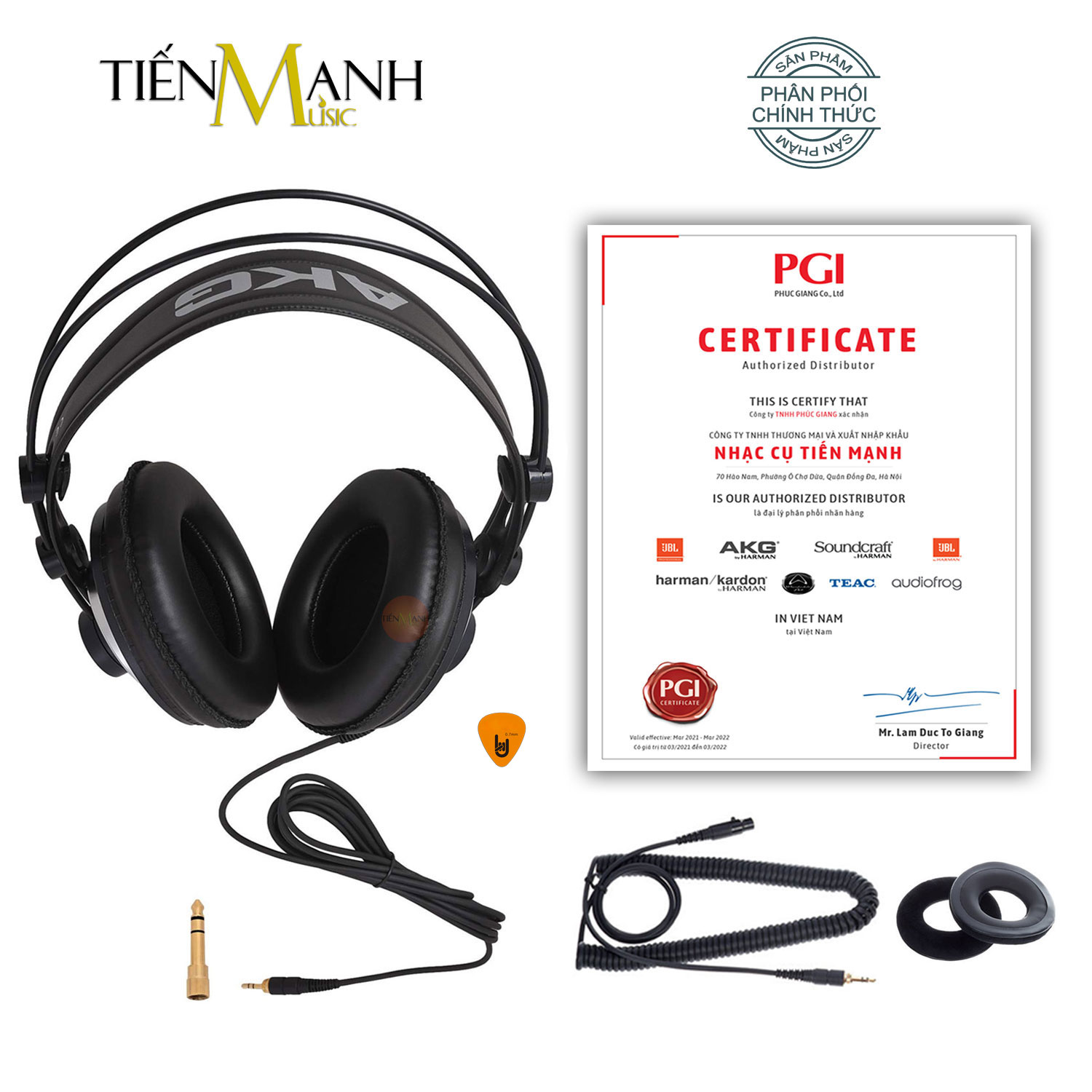 [Chính Hãng Mỹ] Tai Nghe Kiểm Âm AKG K240 MKII Pro Over-Ear Studio Monitor Headphones Professional K240 MK2 - Kèm Móng Gẩy DreamMaker
