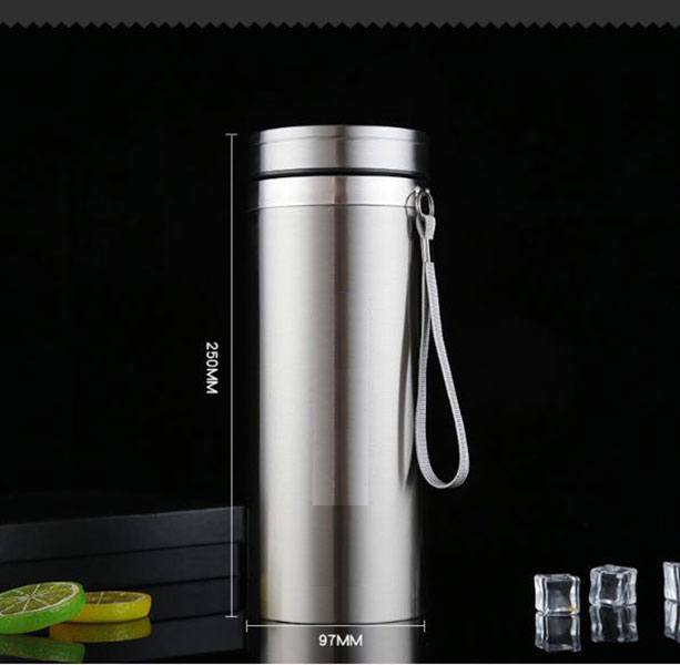 Bình Giữ Nhiệt Inox 304 Đựng Nước, Có Lõi Lọc Trà Và Dây Treo 1200ml Giữ Nhiệt Lâu Tốt Trên 15H- Hàng Chính Hãng MINIIN