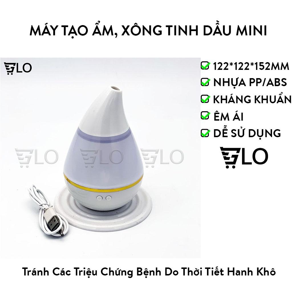 Máy Tạo Ẩm, Xông Tinh Dầu Mini Hình Giọt Nước