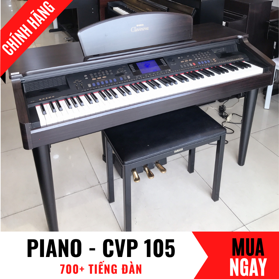 Đàn Piano Điện Yamaha CVP-105 Tích Hợp Công Nghệ GH3 Và 88 Phím Tiêu Chuẩn