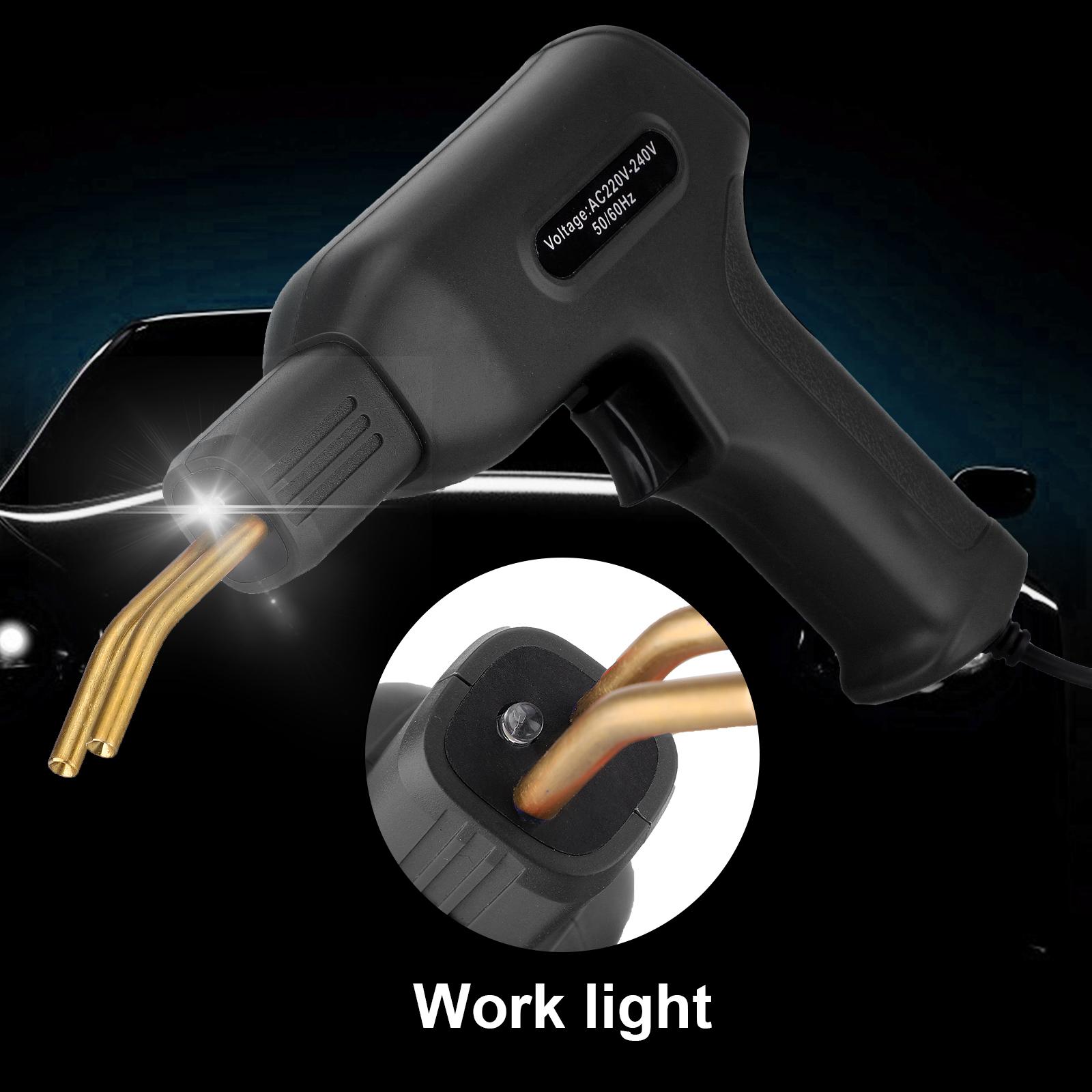Car Bumper Handy Hot Stapler Welder Gun Wave Flat Staple Garage Tool Black