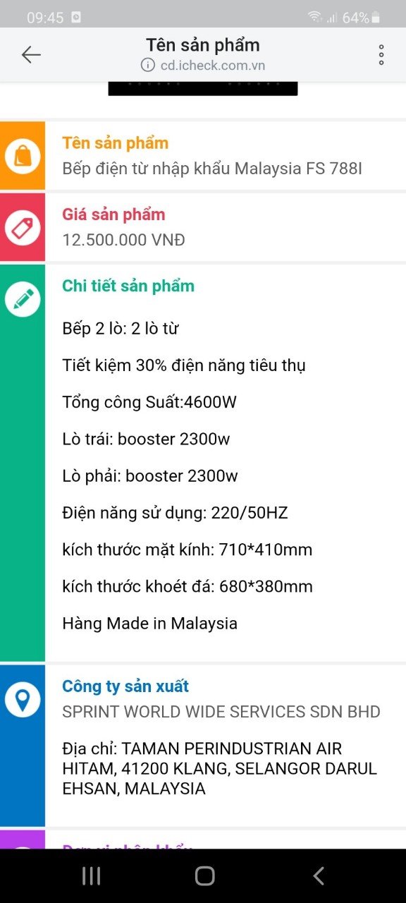 Bếp từ đôi Faster FS-788I- Hàng chính hãng