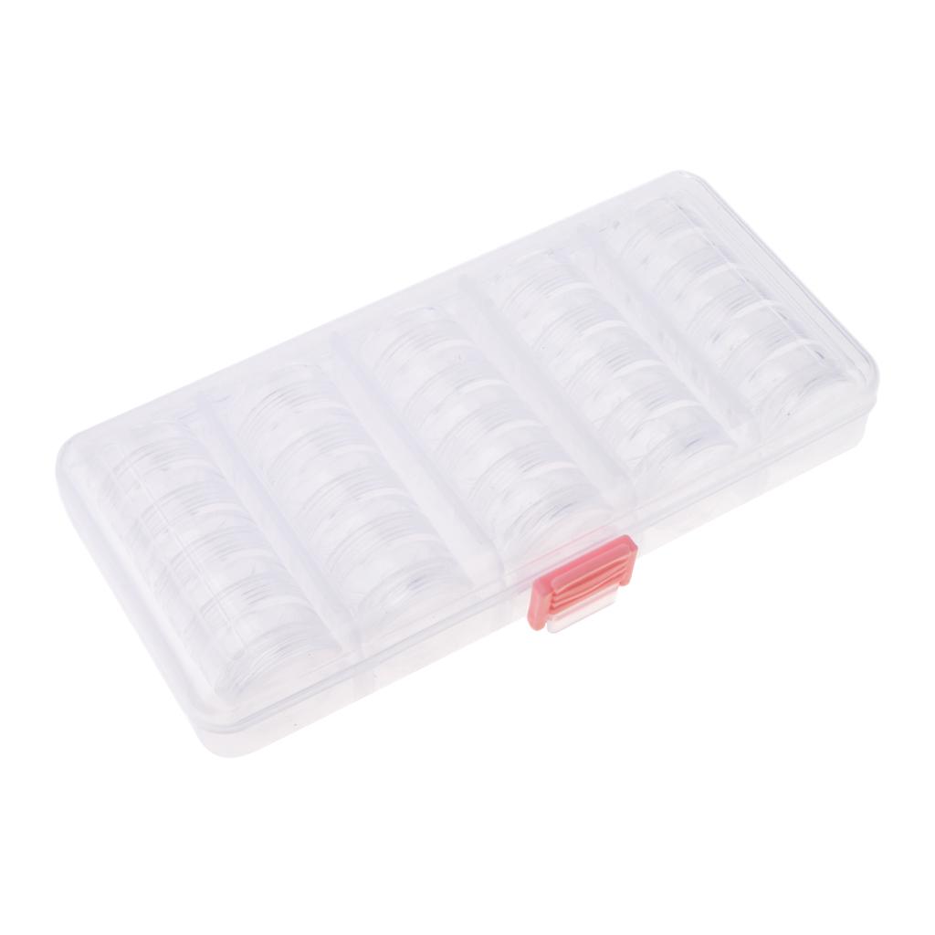 25 Cosmetic Empty Jar Pot Eyeshadow Makeup Cream Lip Balm Container Portable