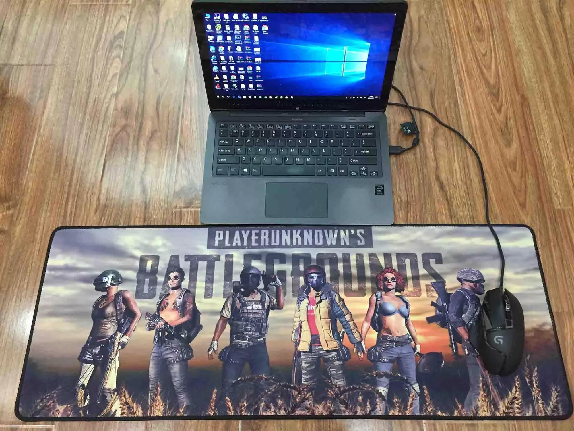 Bàn Di Chuột Cho Gamer Battlegrounds Kích Thước 70x30cm Dày 3mm