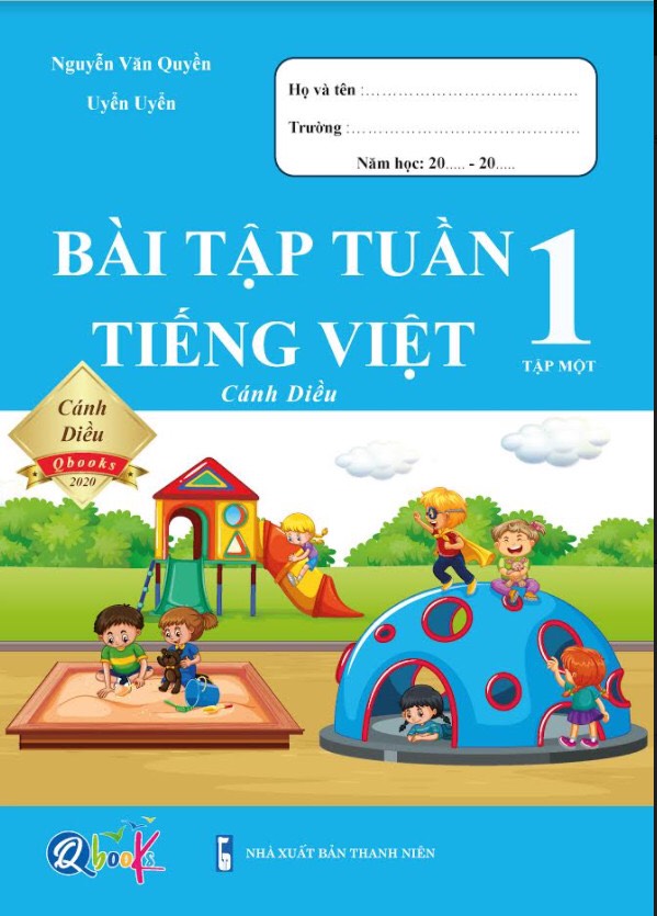 Combo Bài Tập Tuần, Đề Kiểm Tra Toán - Tiếng Việt Lớp 1 - Học Kì 1 - Cánh Diều (4 cuốn)