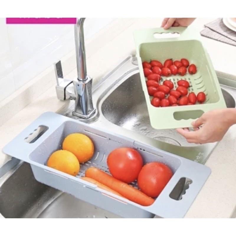 Khay nhựa, rổ nhựa gác bồn rửa bát thu gọn thông minh 5613