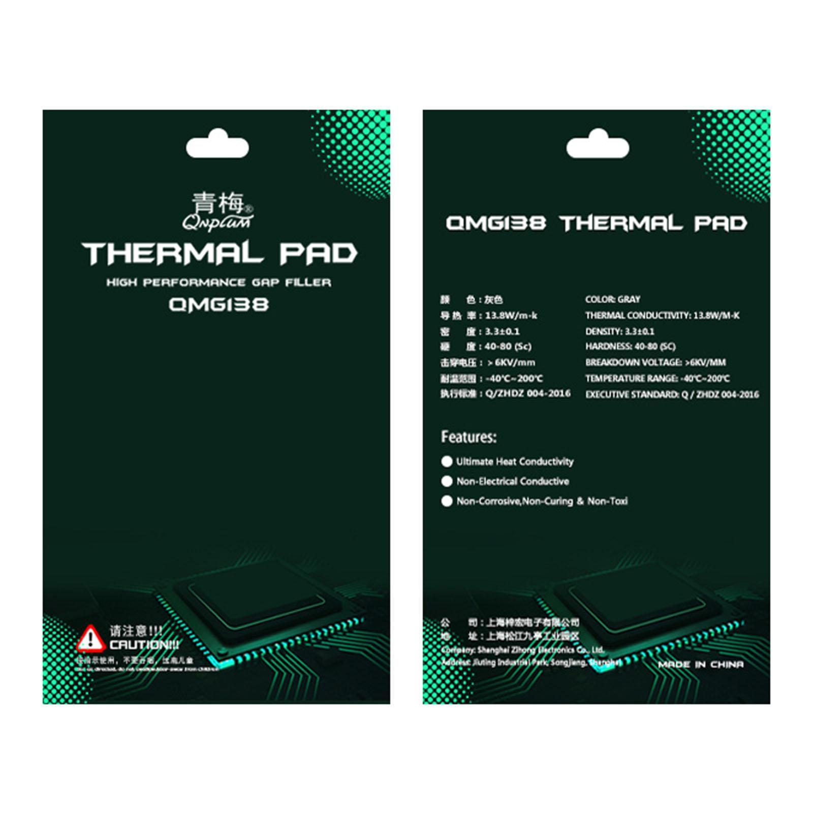 Silicone CPU Pad 12.8 W/ Heat Resistant Memory 30x30x0.5mm