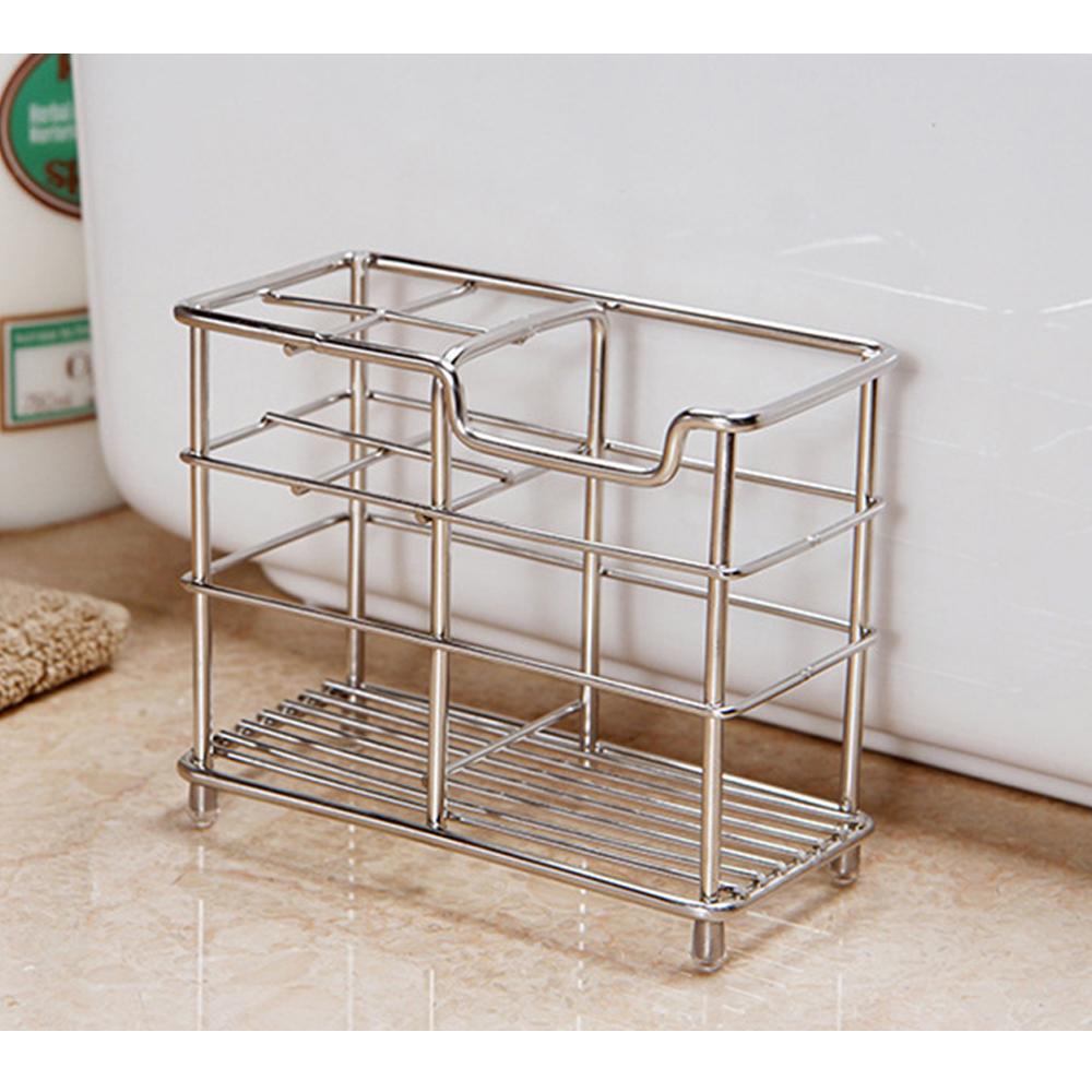 Giá đỡ bàn chải đánh răng bằng thép không gỉ đa chức năng