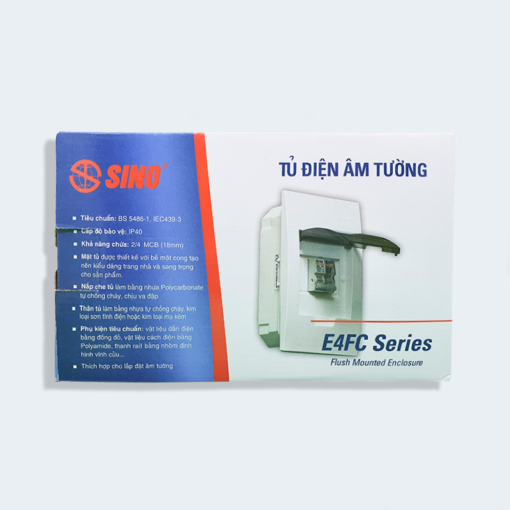 Tủ mặt nhựa bóng 2-4 đường Sino Vanlock E4FC2/4SA