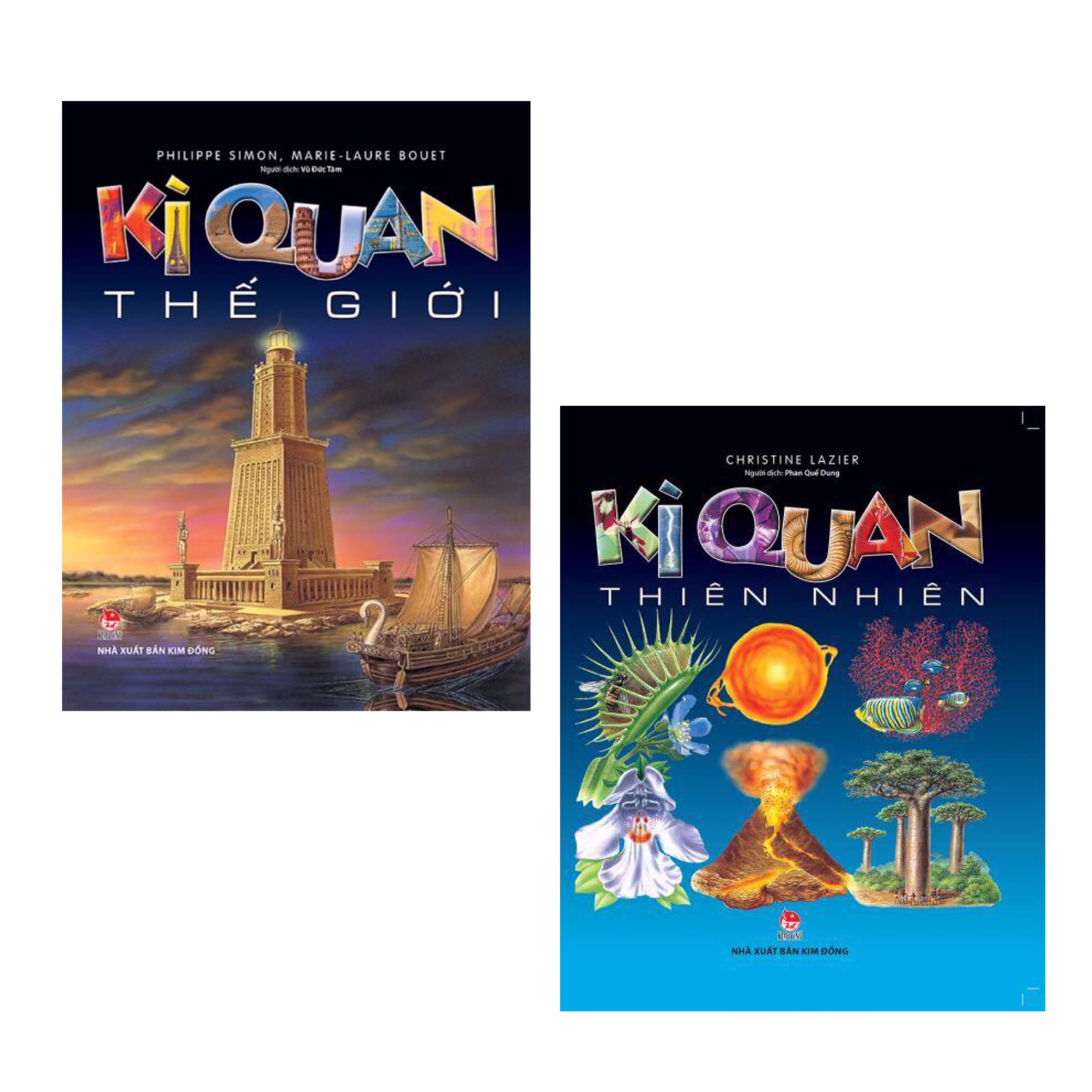 Combo  Khám Phá Tri Thức: Kì Quan Thiên Nhiên + Kì Quan Thế Giới / Kiến Thức Bách Khoa Bổ Ích Cho Bé