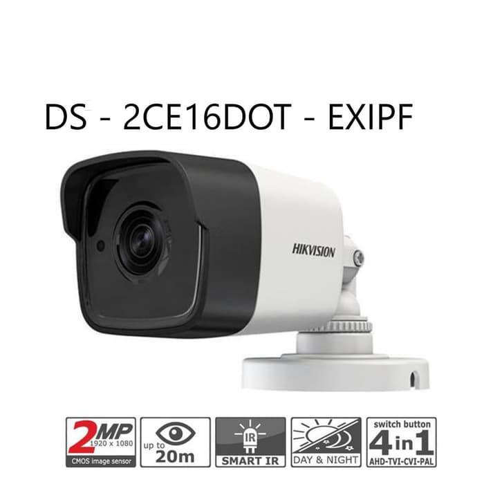 Camera Hikvision Ngoài Trời Smart Hybrid Light Hikvision DS-2CE16D0T-EXLPF 2MP 1080P, 20m, Ánh Sáng - Hàng chính hãng