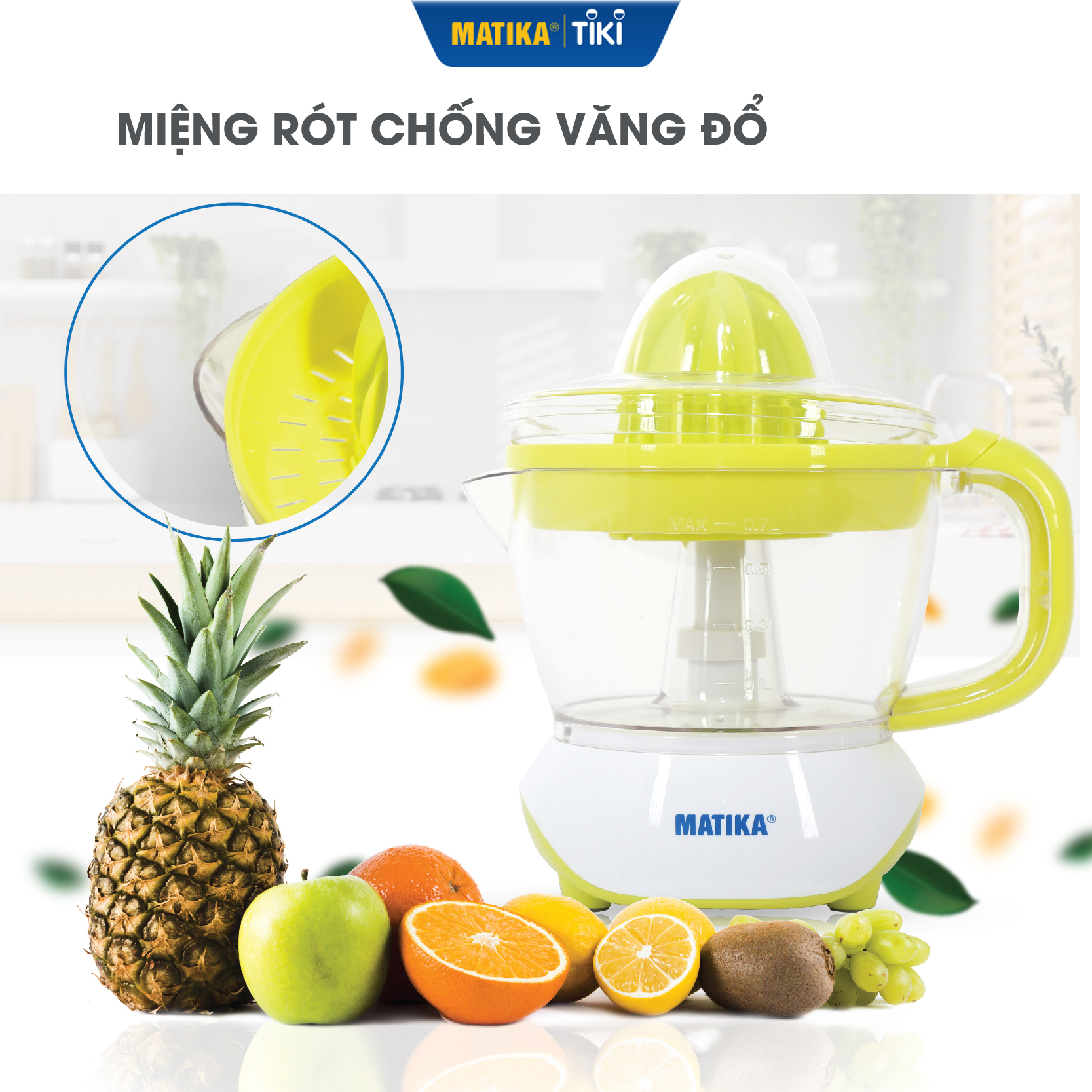 Máy Vắt Cam MATIKA Dung Tích 700ml MTK-3307 - Hàng chính hãng