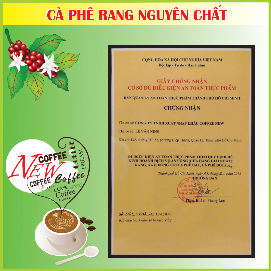 Cà Phê ROBUSTA - Rang Mộc Nguyên Chất (Gói 1000gr) - Dạng Hạt Pha Phin Hoặc Pha Máy - Coffee New