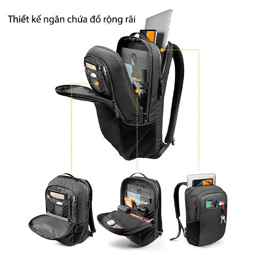 BALO TOMTOC PREMIUM URBAN BUSINESS CHO ULTRABOOK 13″14″15″16″ đáy đệm chống sốc và chống nước - HÀNG CHÍNH HÃNG