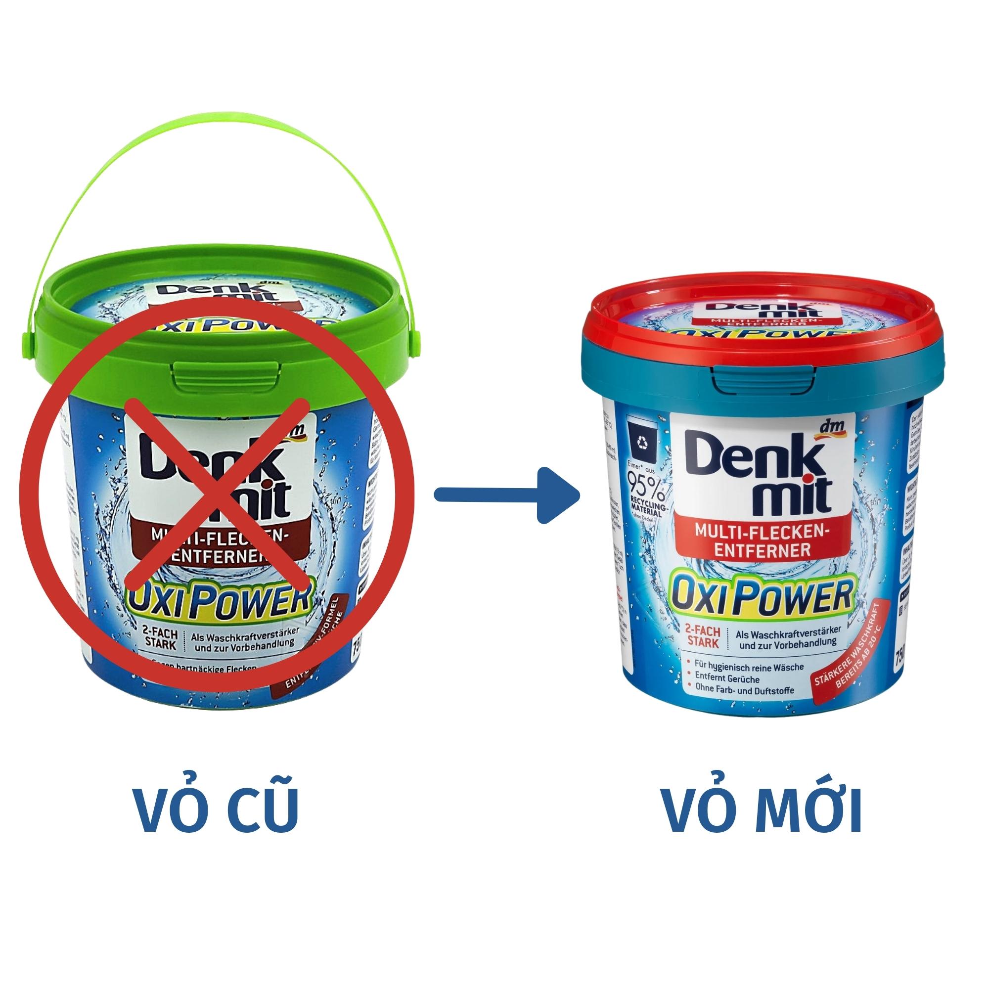 [Hàng Nhập khẩu Đức] Bột Giặt Tẩy Vết Bẩn Đa Năng Denkmit Multi Flecken Entferner 750g