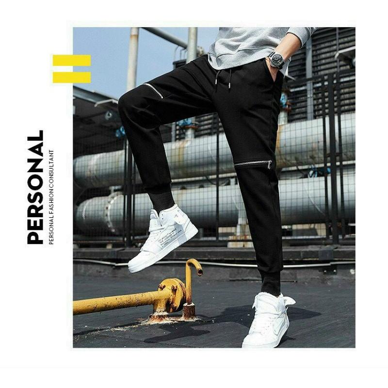 ️SIÊU PHẨM️Quần kaki unisex phối zip gối cao cấp dễ phối đồ