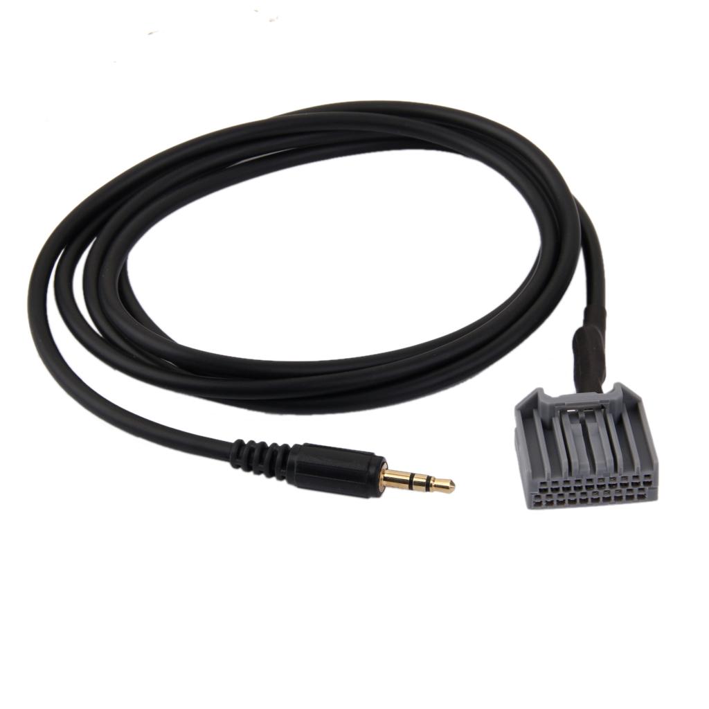 Car 3.5mm Jack AUX MP3 Music Audio Input Cable Adapter For Honda CRV Civic