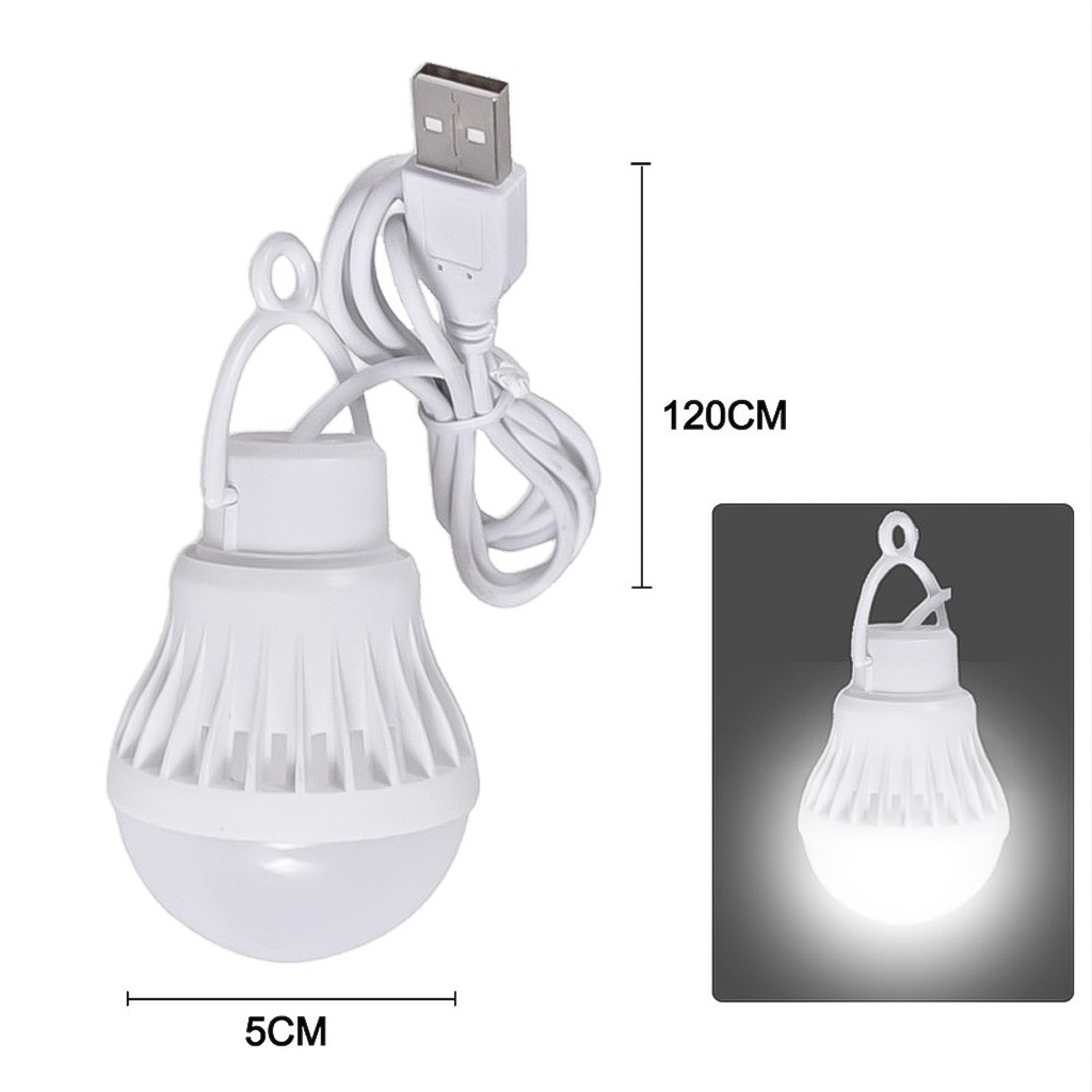Bóng Đèn Led USB siêu sáng tiện dụng 5W - Ánh sáng trắng