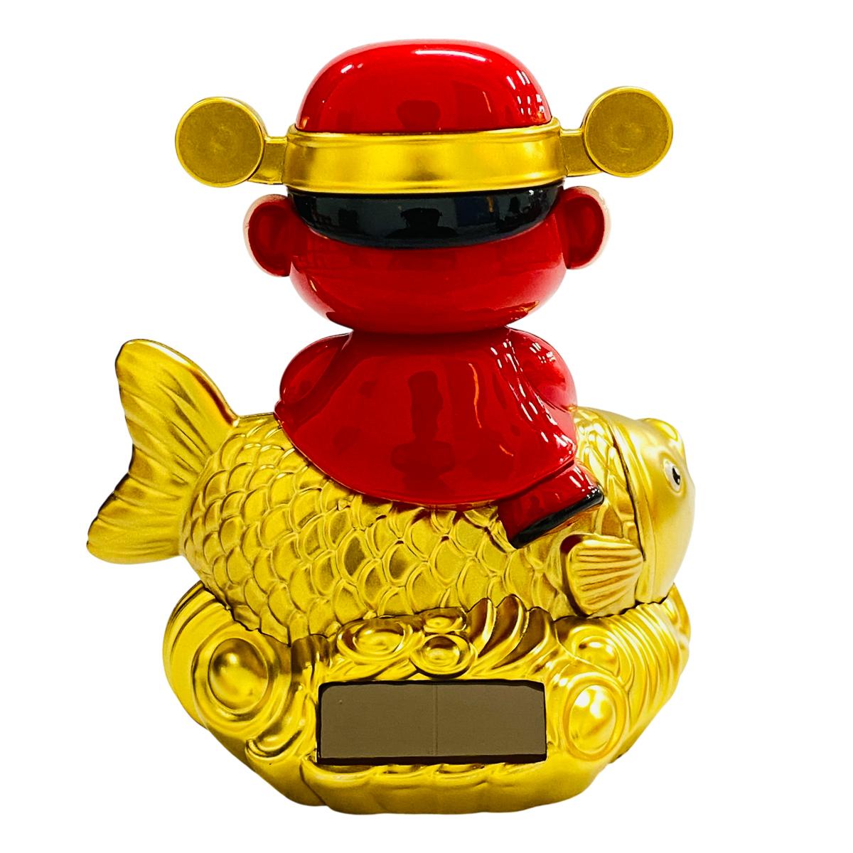 Tượng Thần Tài Cá Lắc - Trang Trí Tết - 8806 - Cá Vàng