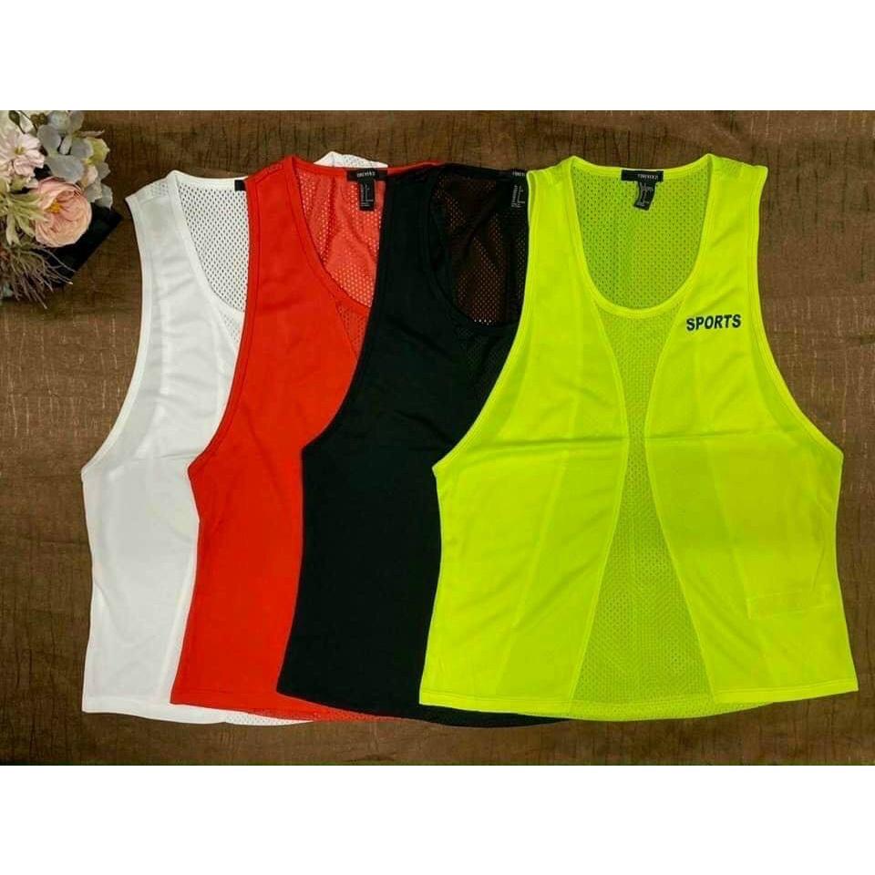 Áo tập gym nữ, áo tanktop vải thun lưới thoáng mát thấm hút mồ hôi, phong cách thể thao cá tính