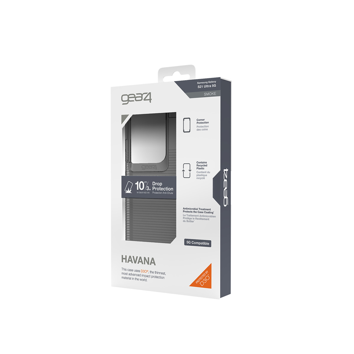 Ốp lưng chống sốc Gear4 D3O Havana 3m cho Samsung Galaxy S21 Series - HÀNG CHÍNH HÃNG