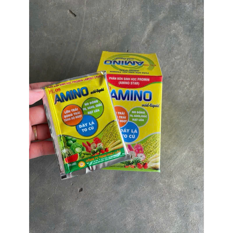Phân sinh học amino acid tăng đậu trái lớn trái dày lá to củ gói 20ml