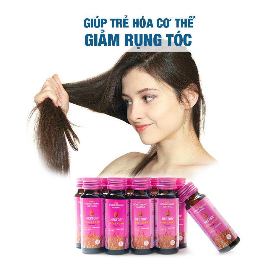 Combo 3 hộp thực phẩm chức năng đông trùng hạ thảo hector collagen và hộp quà đi kèm sang trọng, chắc chắn phù hợp cho tặng quà, đem biếu dịp lễ, dịp Tết, dịp đặc biệt.