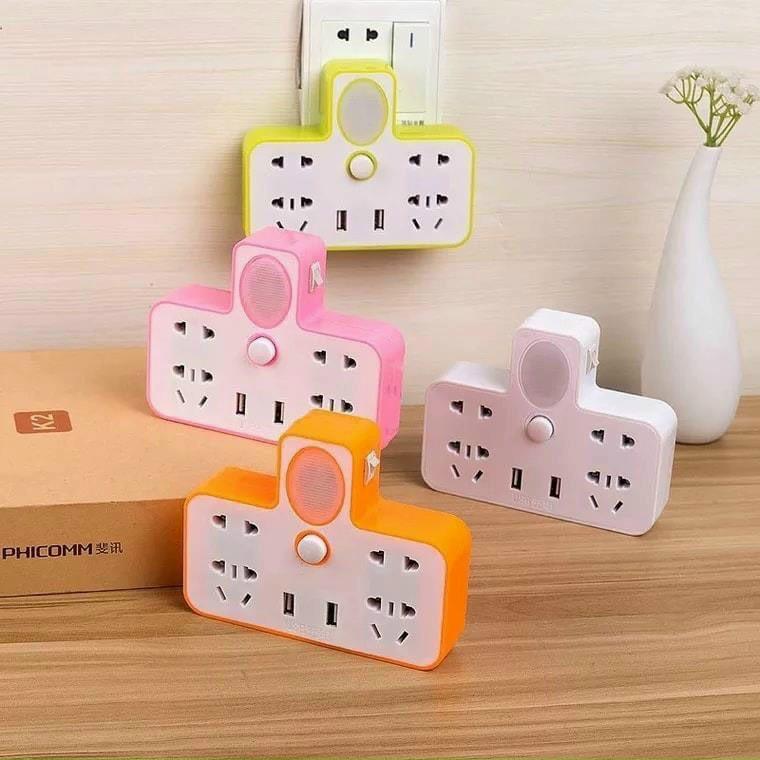 Bộ chia ổ điện có cổng Usb - Có tích hợp đèn thông minh