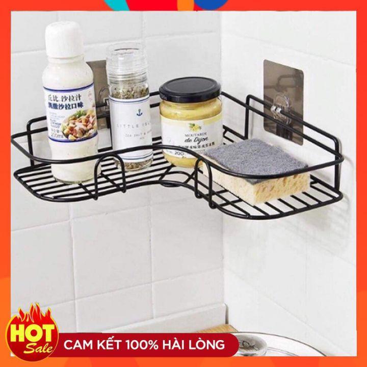 Kệ góc dán tường nhà tắm ️️ nhà bếp siêu tiện dụng