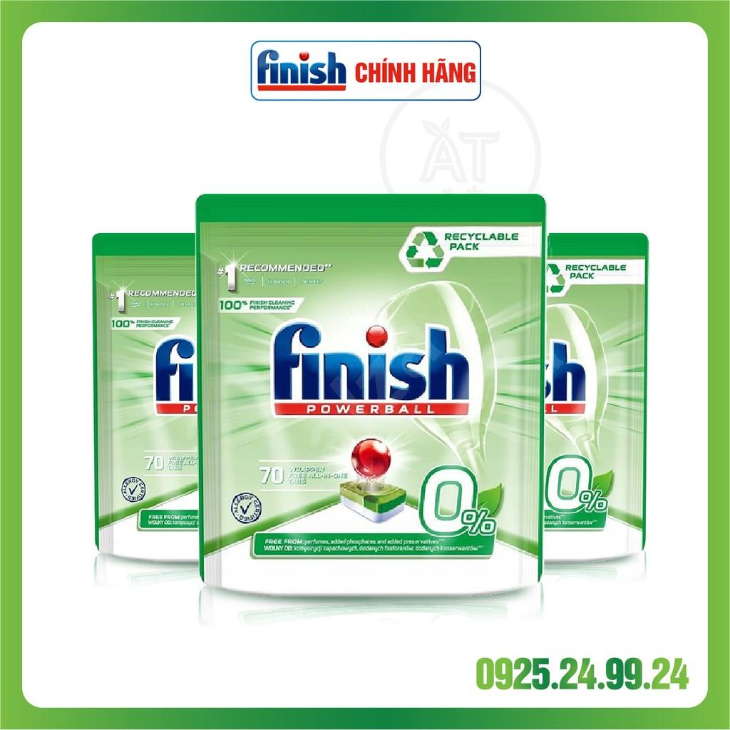 Viên rửa chén bát Finish All in 1 max Eco 0% 70 viên