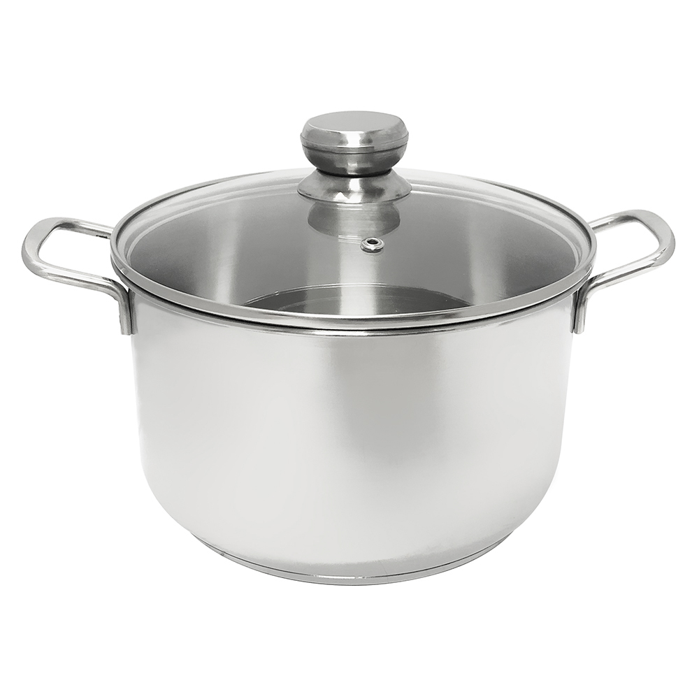 Bộ 3 nồi inox 3 đáy nắp kính Duxton DG06-3DK 16-20-24cm