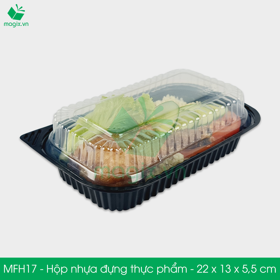 MFH17 - 50 Hộp nhựa đế đen nắp trong HT17