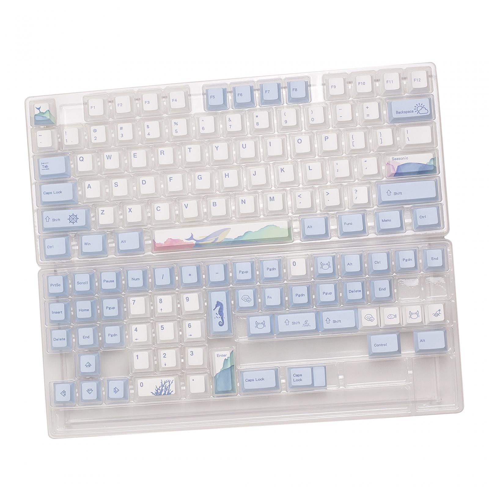 129 Keys PBT Keycaps Set Durable Theme for Mechanical Keyboards