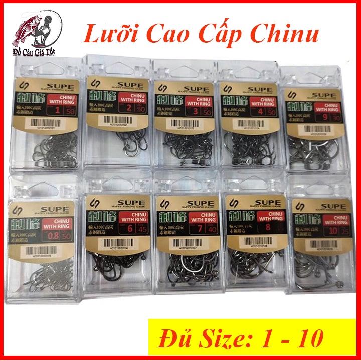 Lưỡi Câu Cá Nhật Bản Chinu Supe, Lưỡi Câu Đơn, Lưỡi Câu Không Gỉ, Lưỡi Câu Cá Chép, Rô Phi Chất Lượng