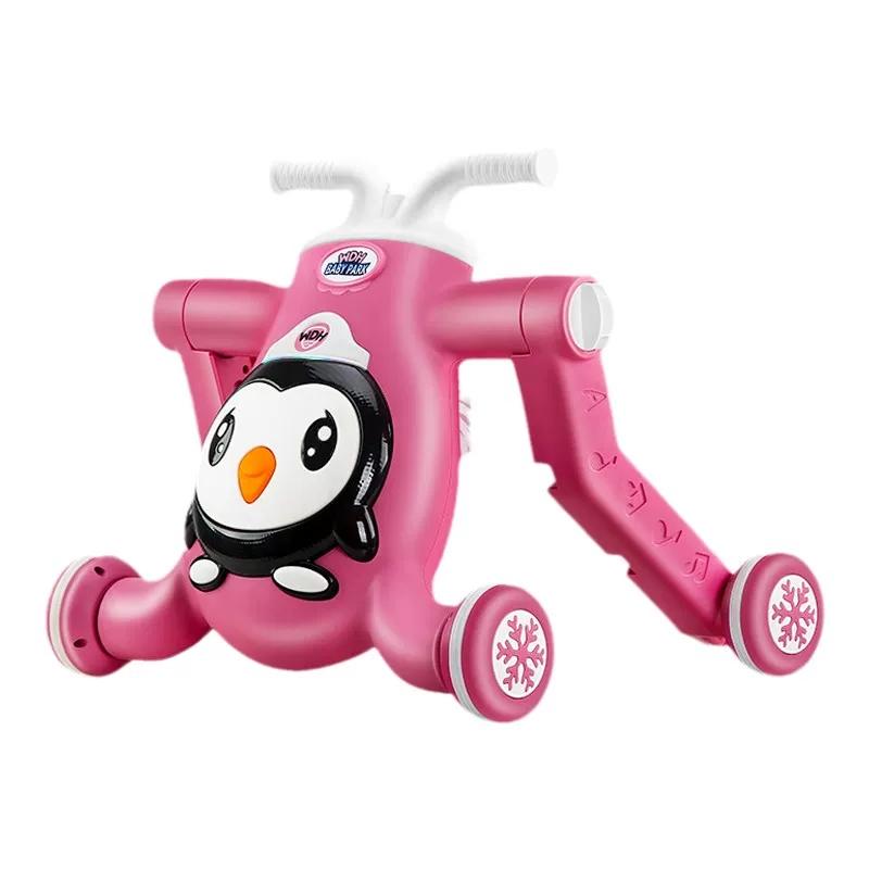 Xe chòi tập đi chim cánh cụt 3 trong 1 cho bé, có nhạc đèn Mã 007