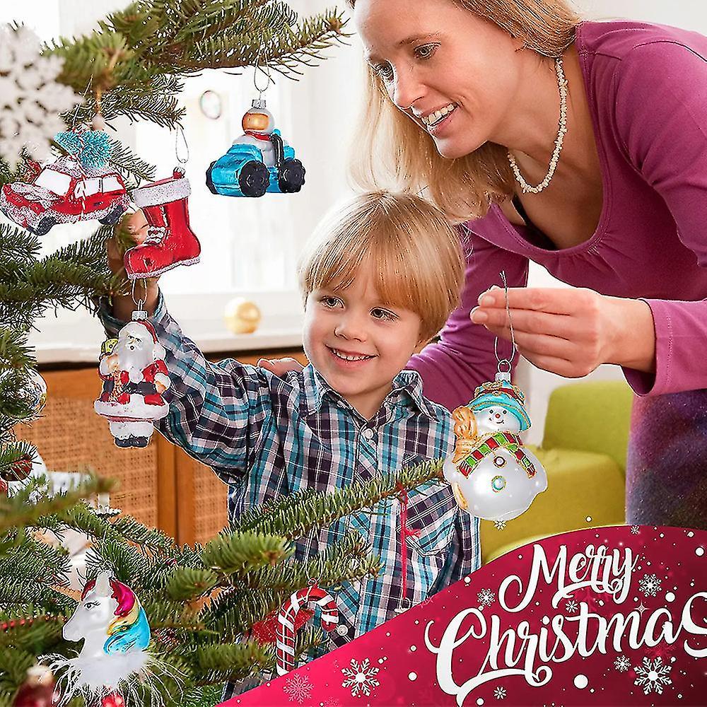 2pcs nhựa Giáng sinh trang trí cây thông Noel trang trí