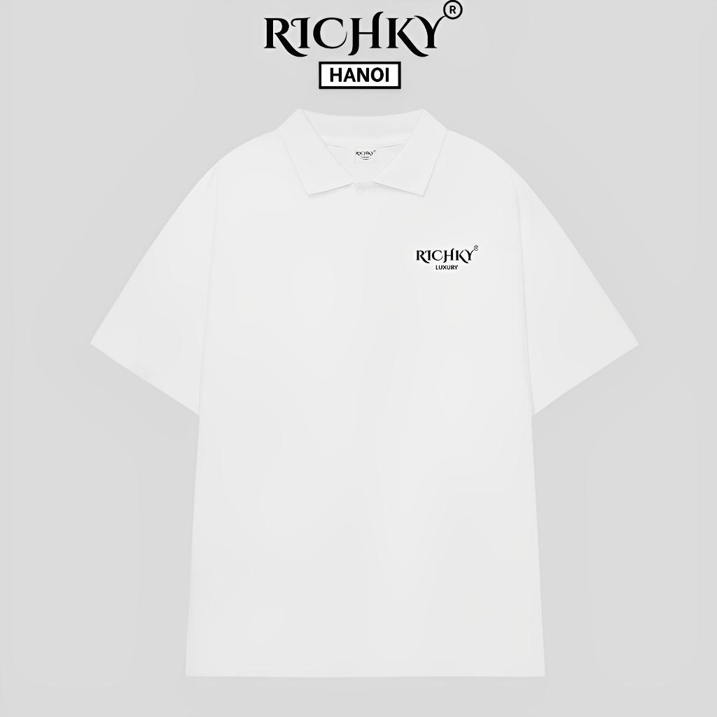 Áo Polo Unisex Richky Luxury Be Rich Your Way Polo Trắng – RKO1