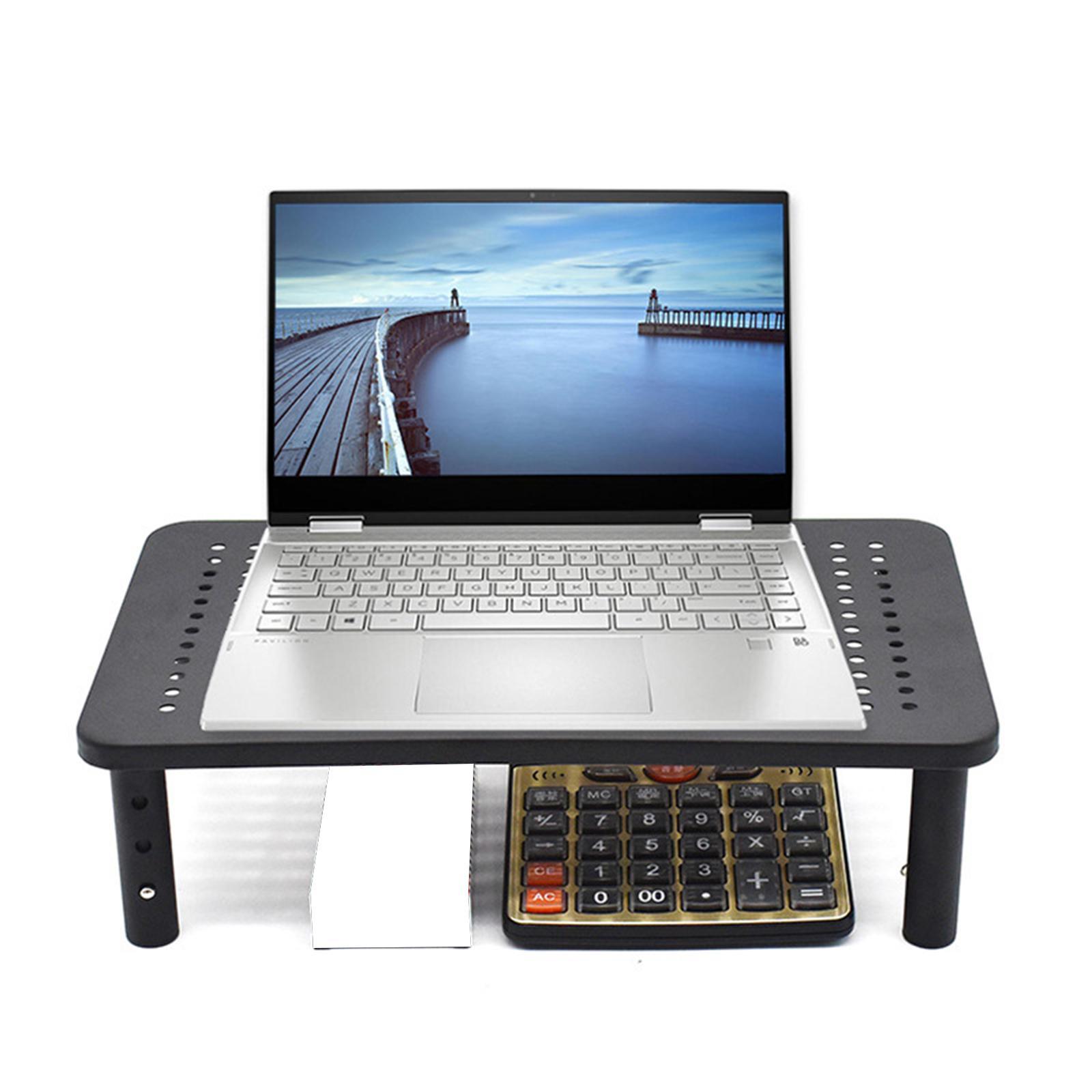 Monitor Stand Riser with Mesh Platform Height Adjustable for Computer PC