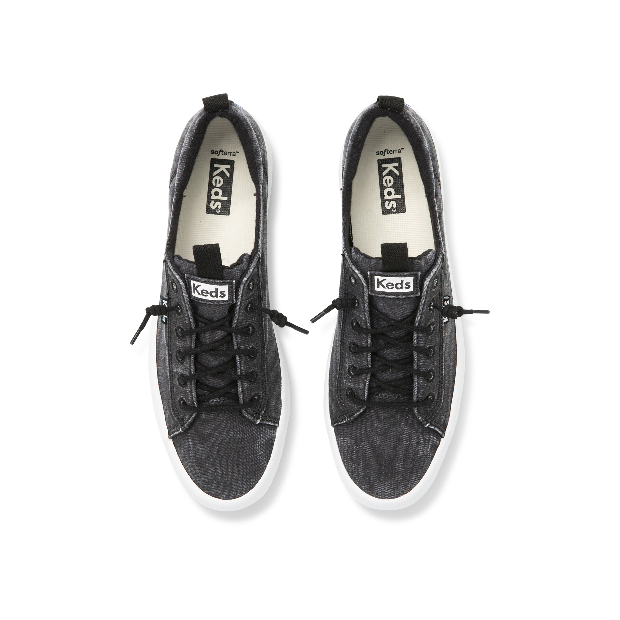 Giày Keds Nữ- Kickback Canvas Black- KD066040