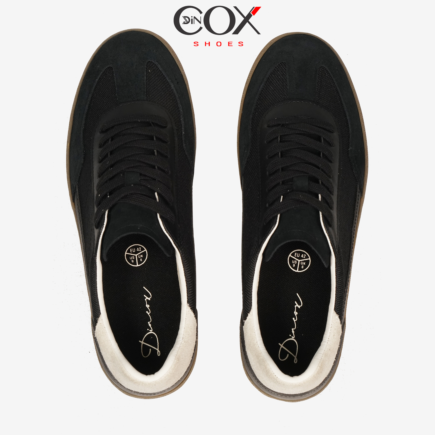 Giày Sneaker Vải Canvas Nam DC35 Black Dincox Shoes