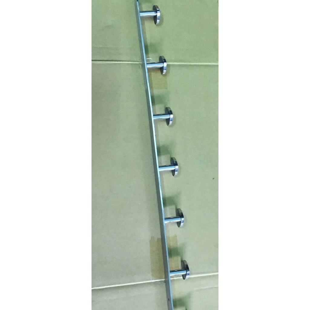 MÓC TREO HÌNH TRÁI TIM INOX 304 dài 80cm ,6-6 móc