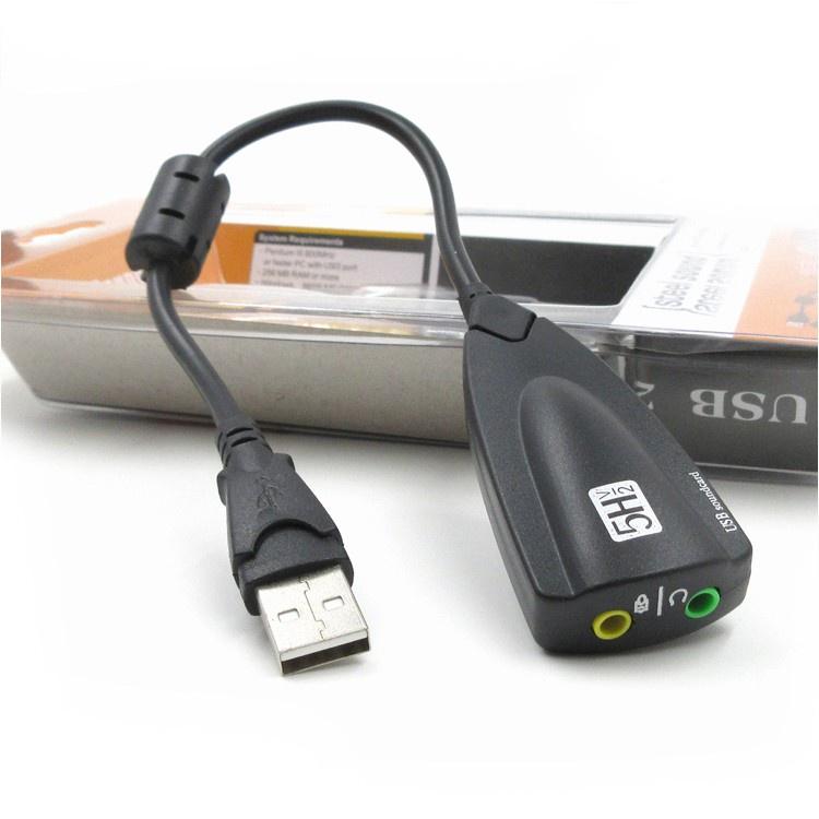 USB âm thanh 5HV2 - chuyển đổi từ cổng USB ra cổng âm thanh 3.5