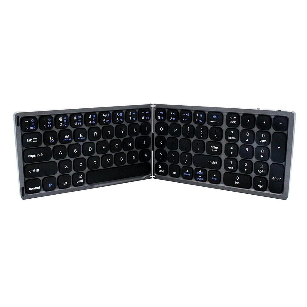 Foldable BT Wireless Keyboard Portable Keyboard Pocket-size Keyboard Support Android Windows IOS Smartphone and Tablet