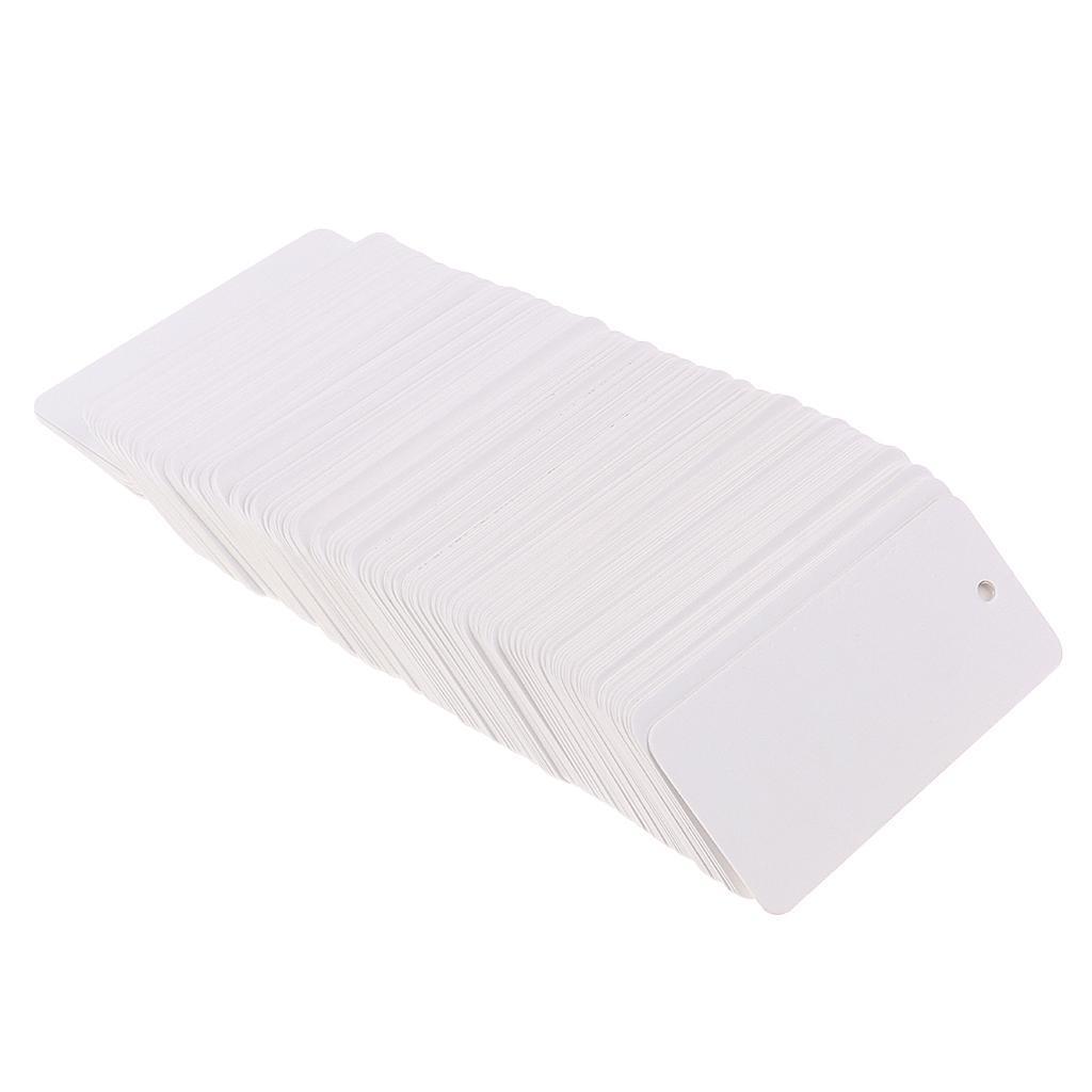 Pack of 200 Blank Clothing Hang Tag Gift Label Card for Business and Domestic