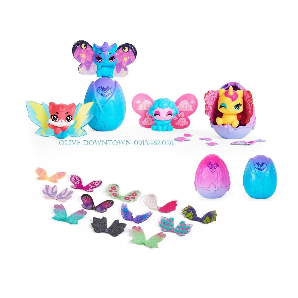 ️ COMBO 2 Trứng Hatchimals Wider Wings KHÁC NHAU kèm Cánh thiên thần đáng yêu - Đồ chơi Hatchimals