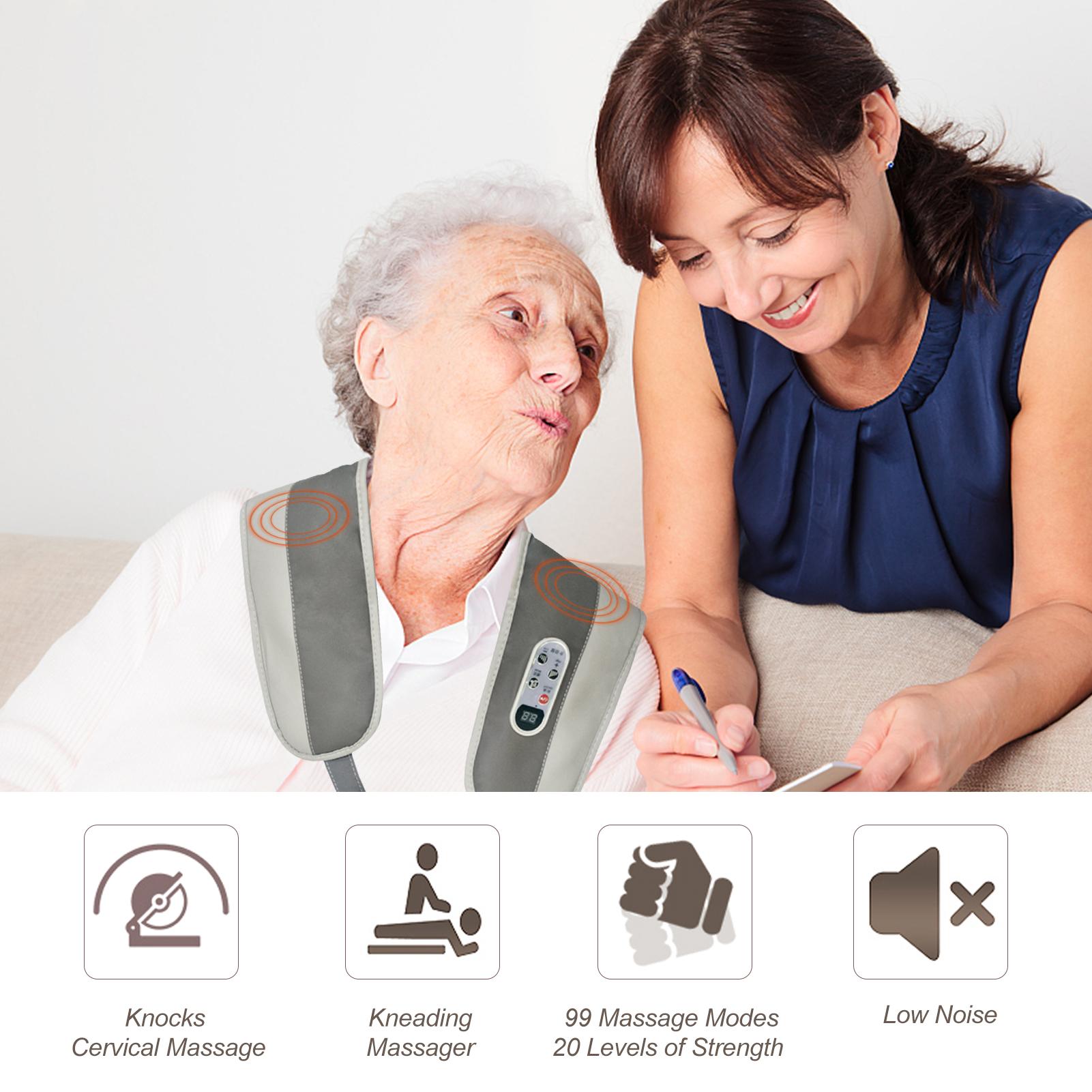 Máy mát xa cổ lưng vai hình chữ U 220V n với màn hình LCD hiển thị