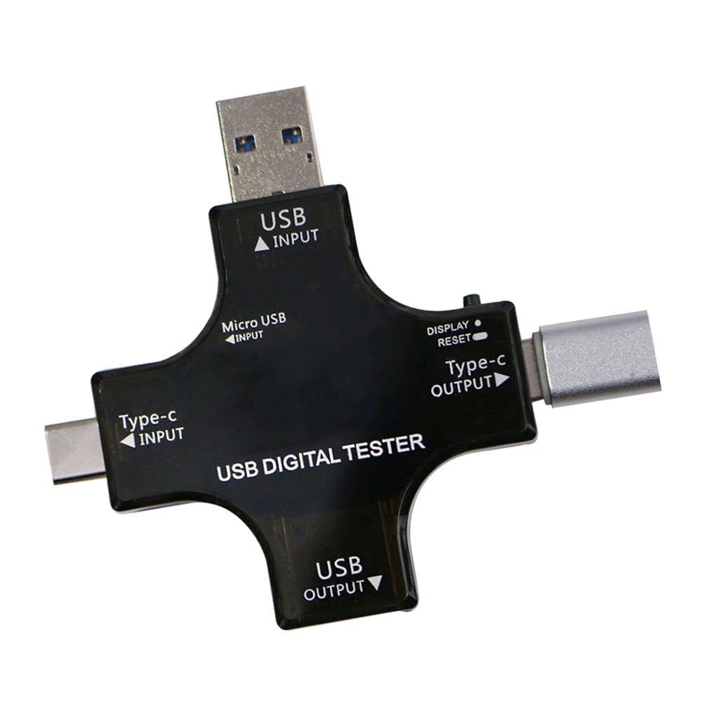 Usb C Power Meter Testers, 2 In 1 Type C Usb Tester Color Screen Lcd