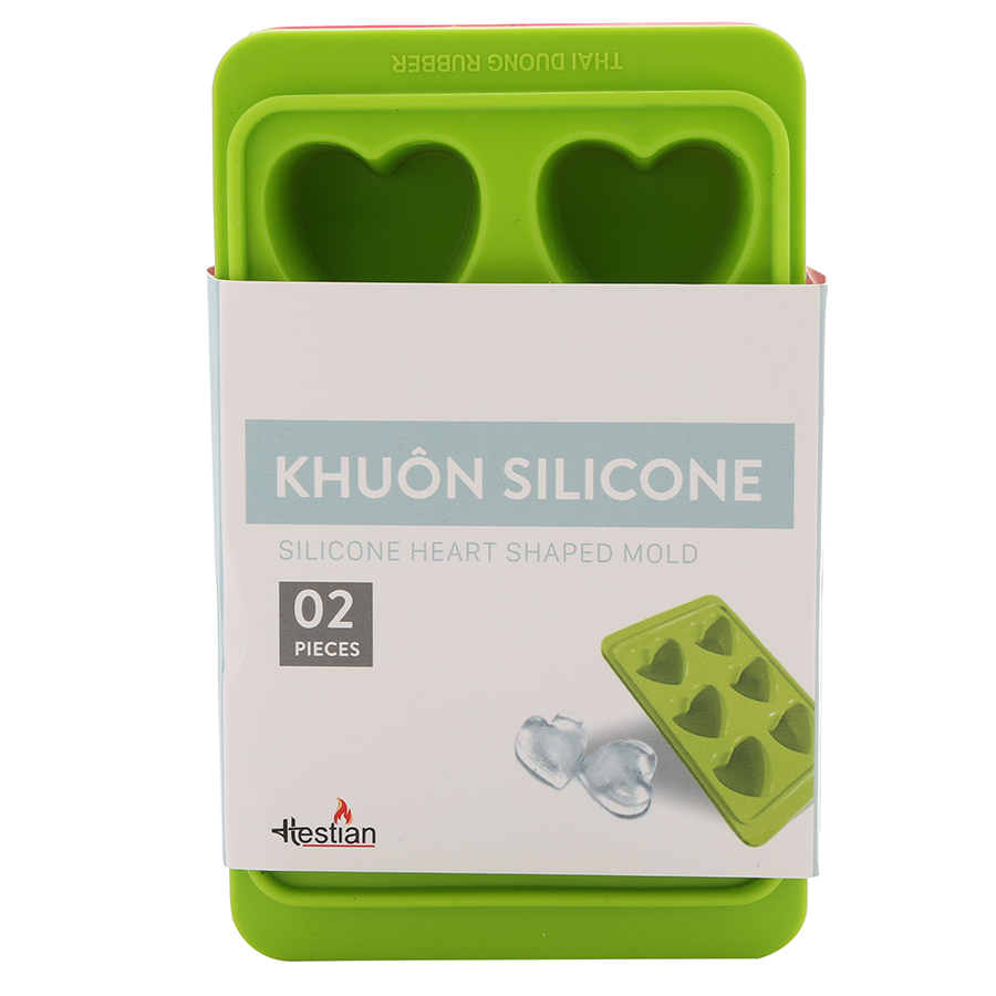 Bộ 2 Khay đá silicone Hestian HES501 (Giao màu ngẫu nhiên)