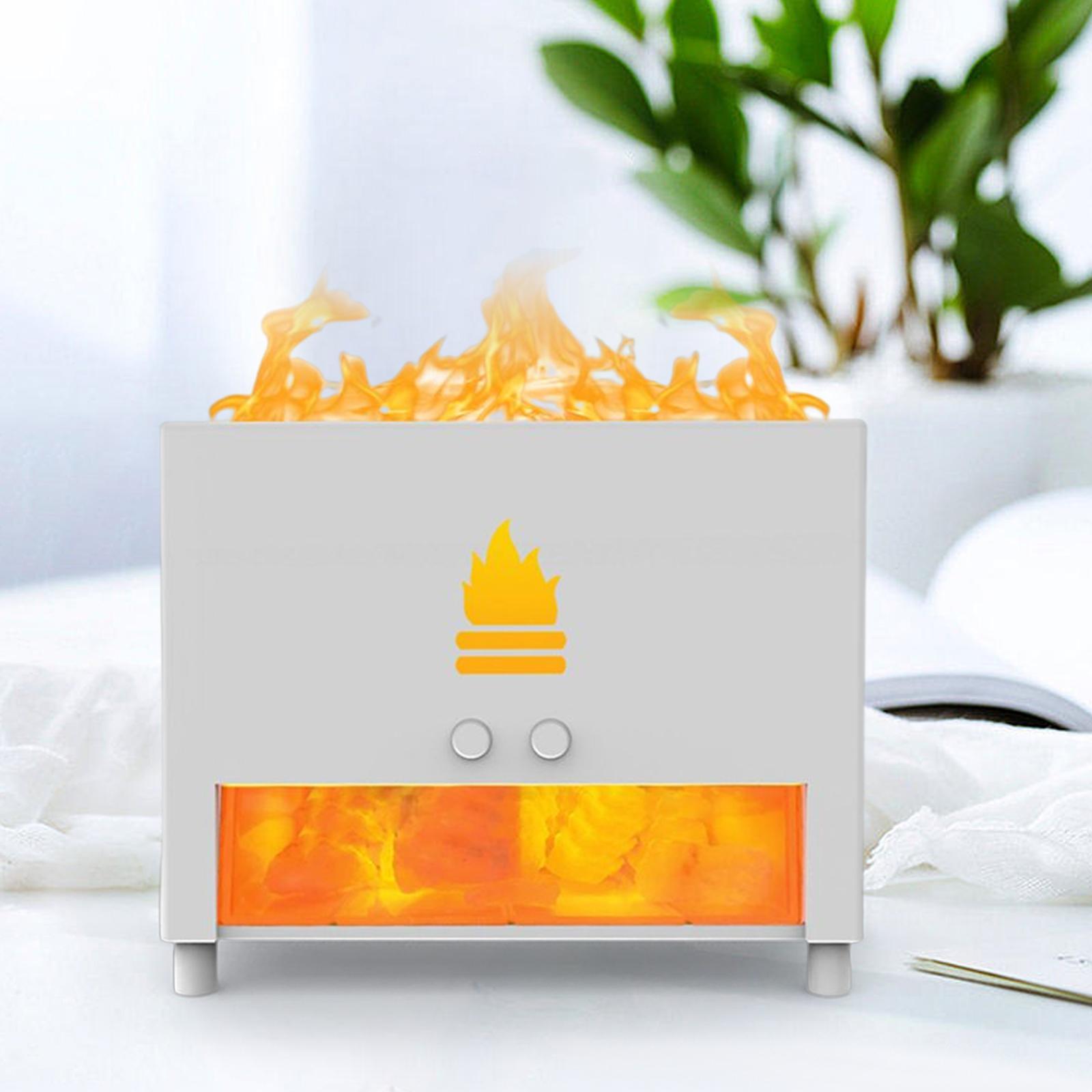 Air Humidifier, Realistic Flame  Maker Essential Oil Dorm Auto Shut Off for Bedroom